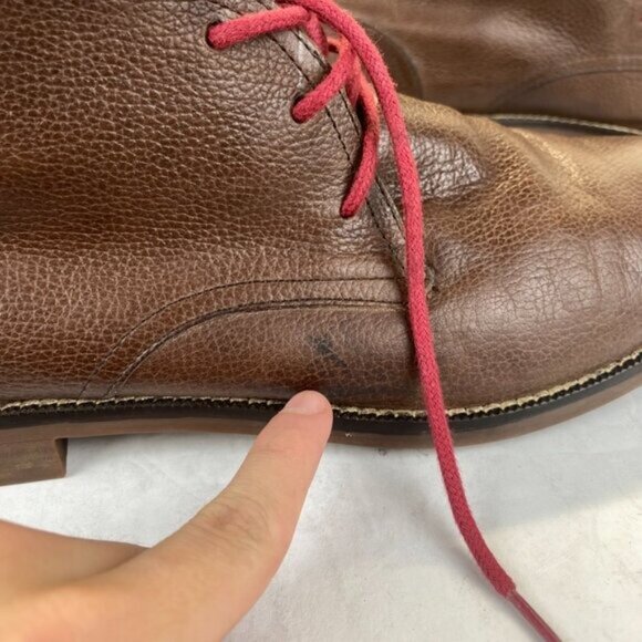 Cole Haan Mens Chukka Boots,Brown Leather,12M  C12818,Lace Up - Picture 7 of 14